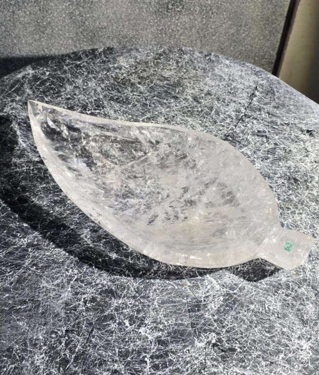 Pure Quartz Crystal Decorative Tray