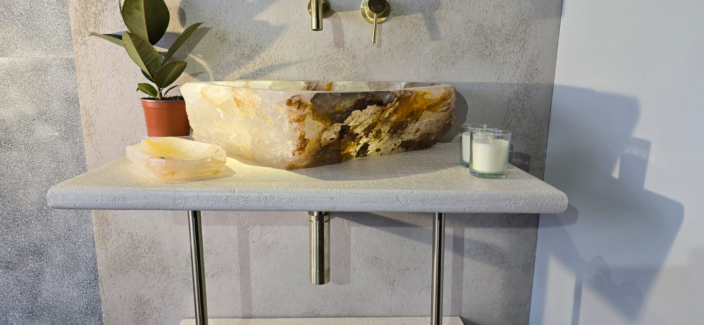 Quartz Hematoide 1 Wash Basin