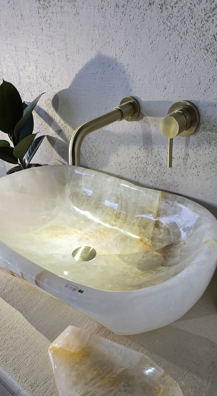 White Quartz wash basin