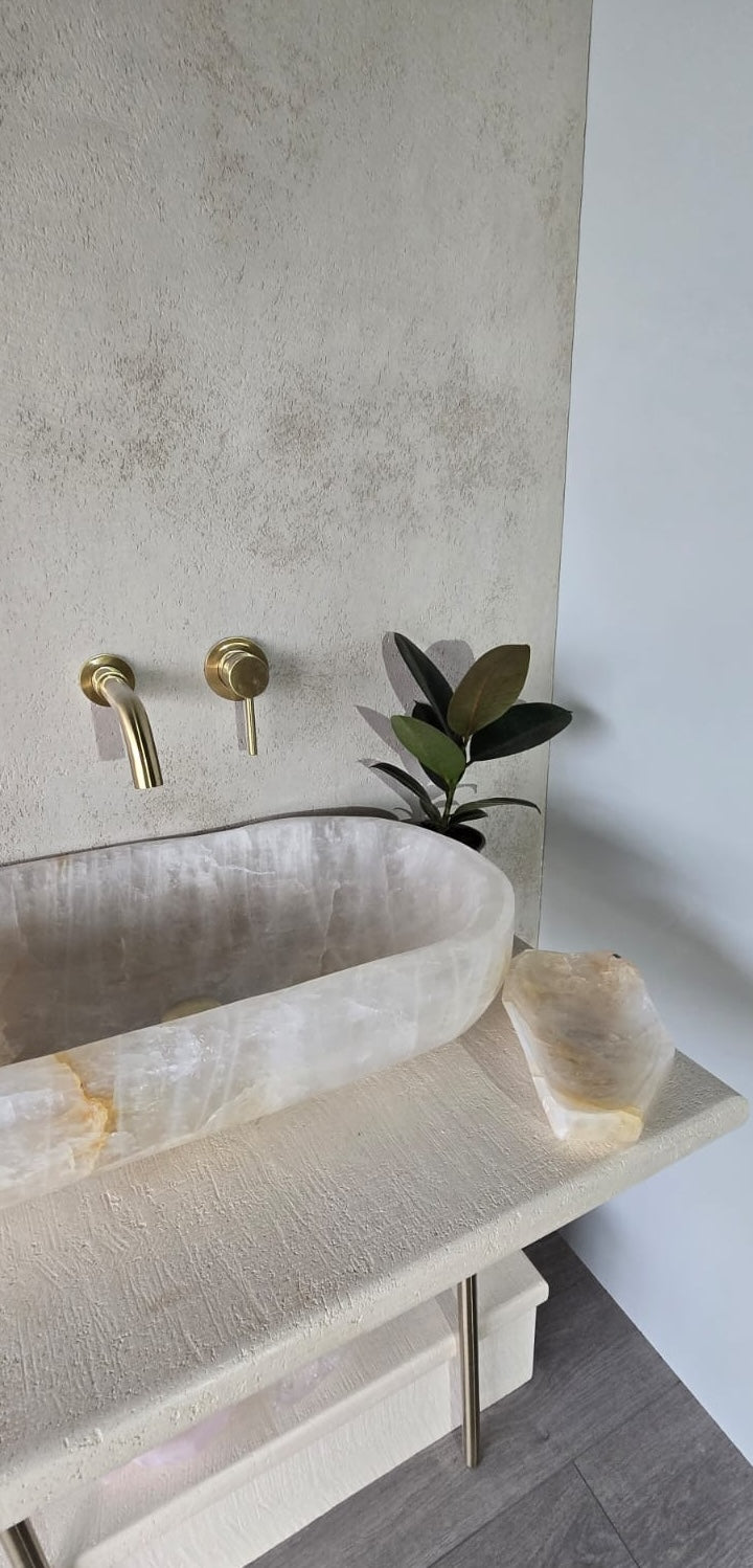 White Quartz wash basin