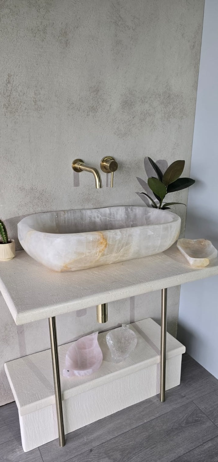 White Quartz wash basin