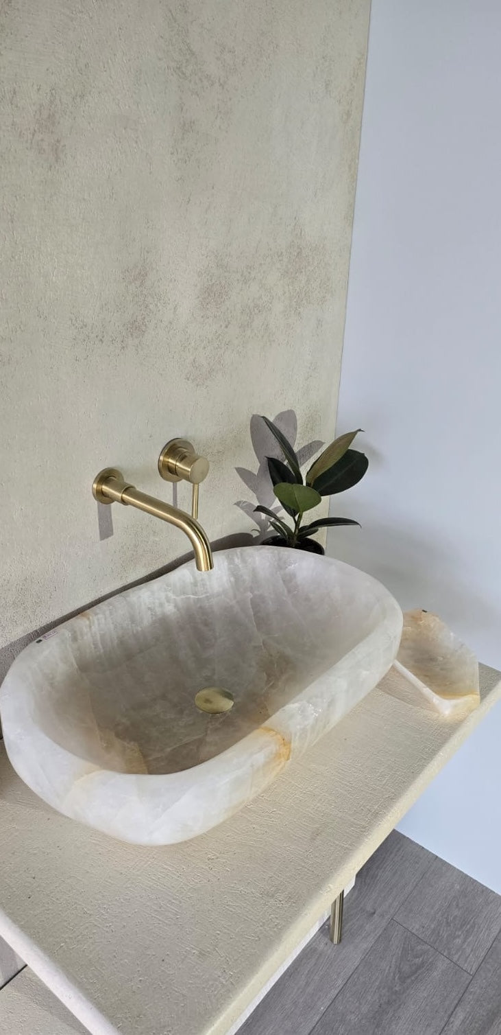 White Quartz wash basin